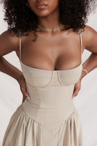 AOEA Backless Midi Dress