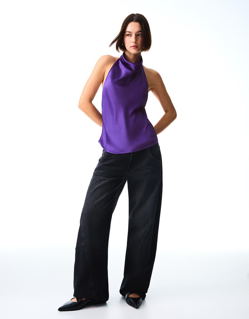 APVA Satin Halter Top