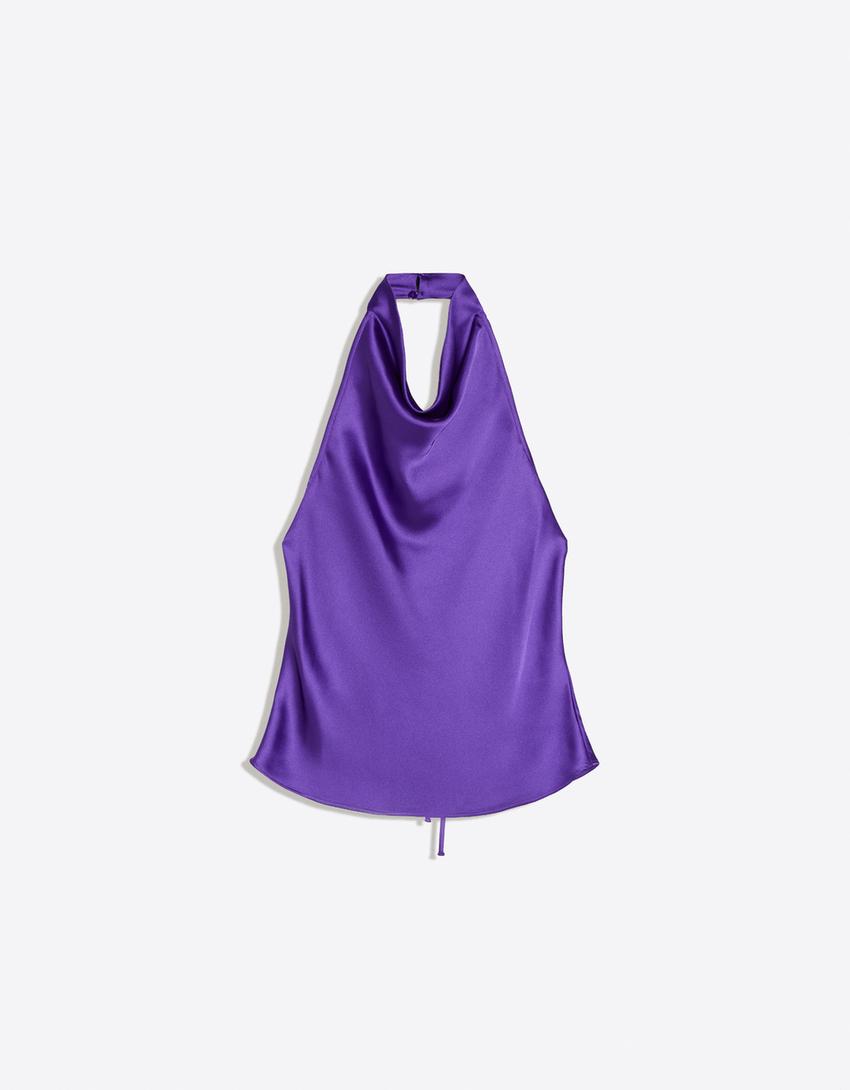 APVA Satin Halter Top