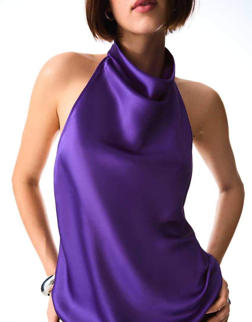 APVA Satin Halter Top