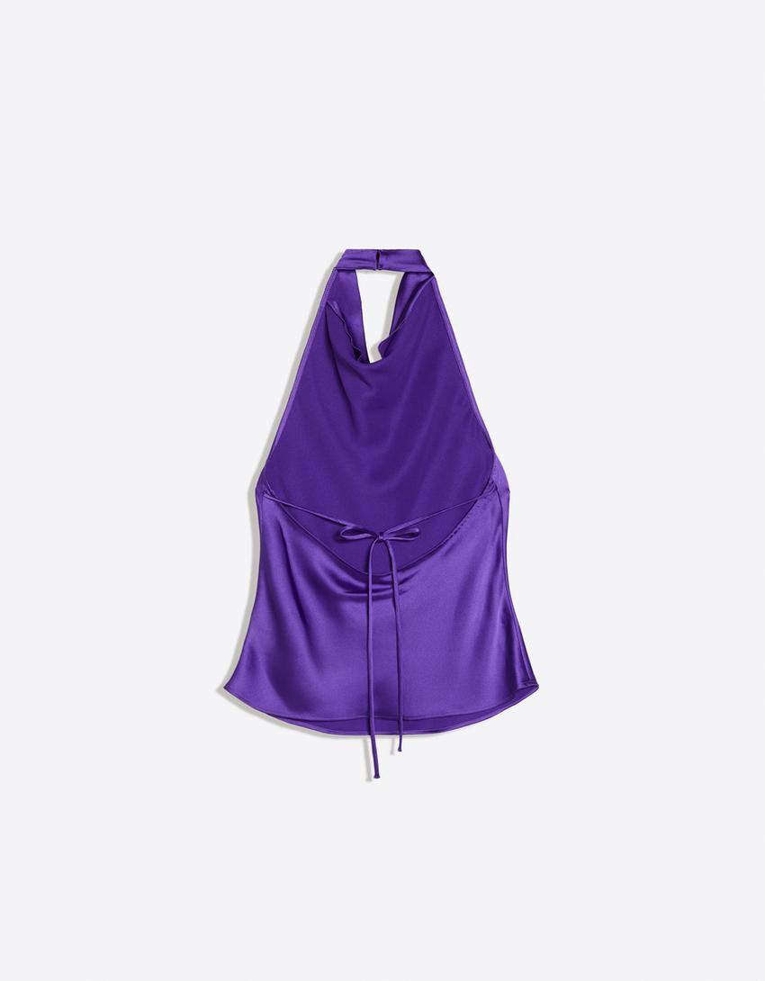 APVA Satin Halter Top