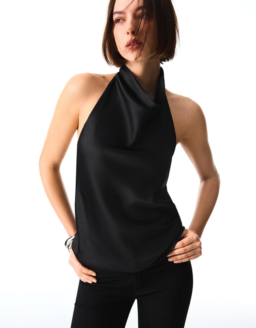 APVA Satin Halter Top