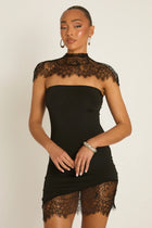 ASNA Lace Strapless Dress