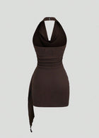 AOVA Backless Mini Dress