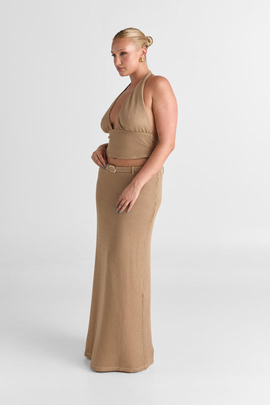 Haven Maxi Skirt Tan
