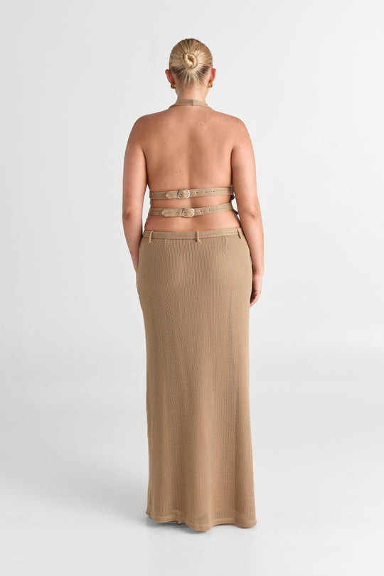 Haven Maxi Skirt Tan