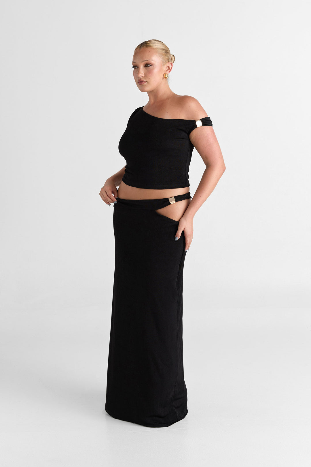 Lilah Maxi Skirt Black