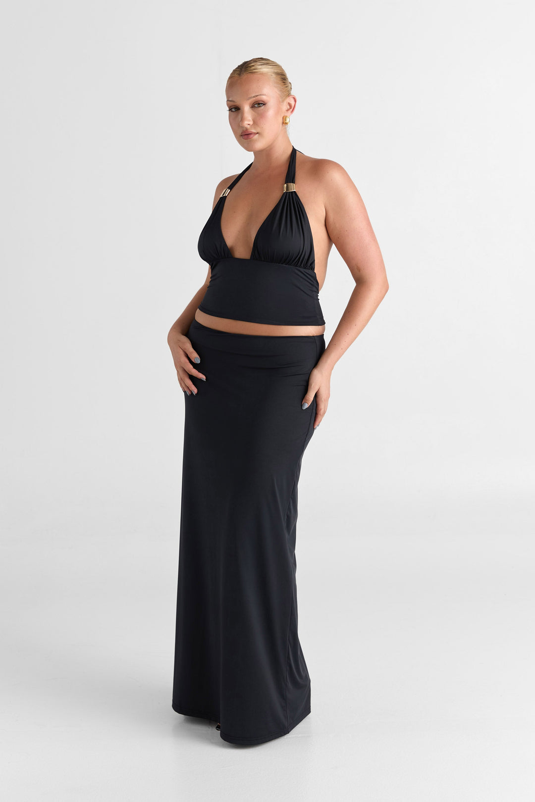 Cleo Maxi Skirt Black