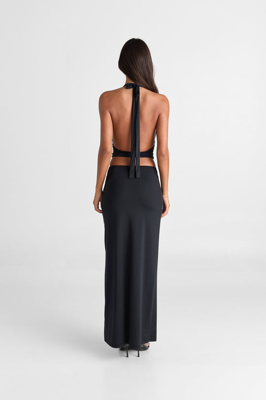 Cleo Maxi Skirt Black