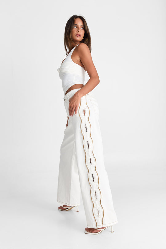 Cairo Jean White