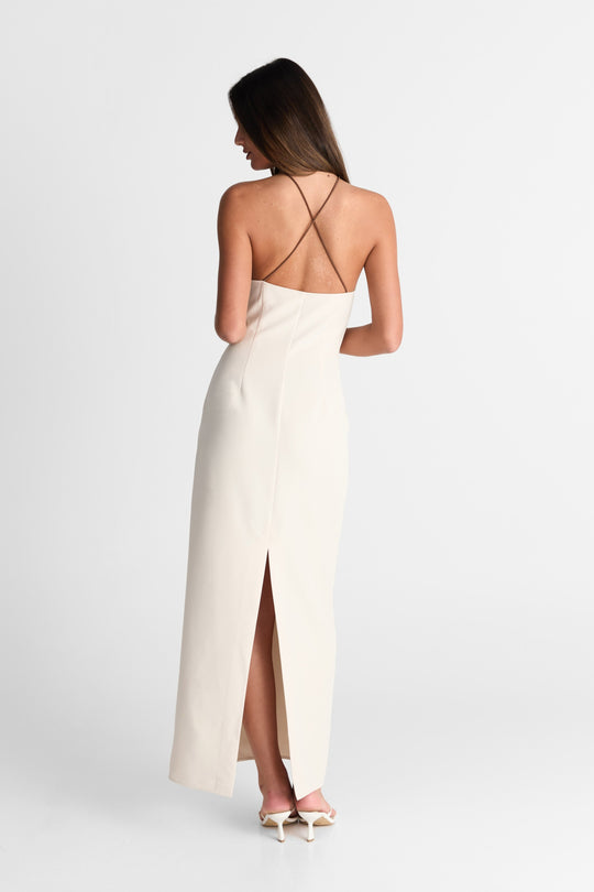 Rosalie Maxi Dress Almond