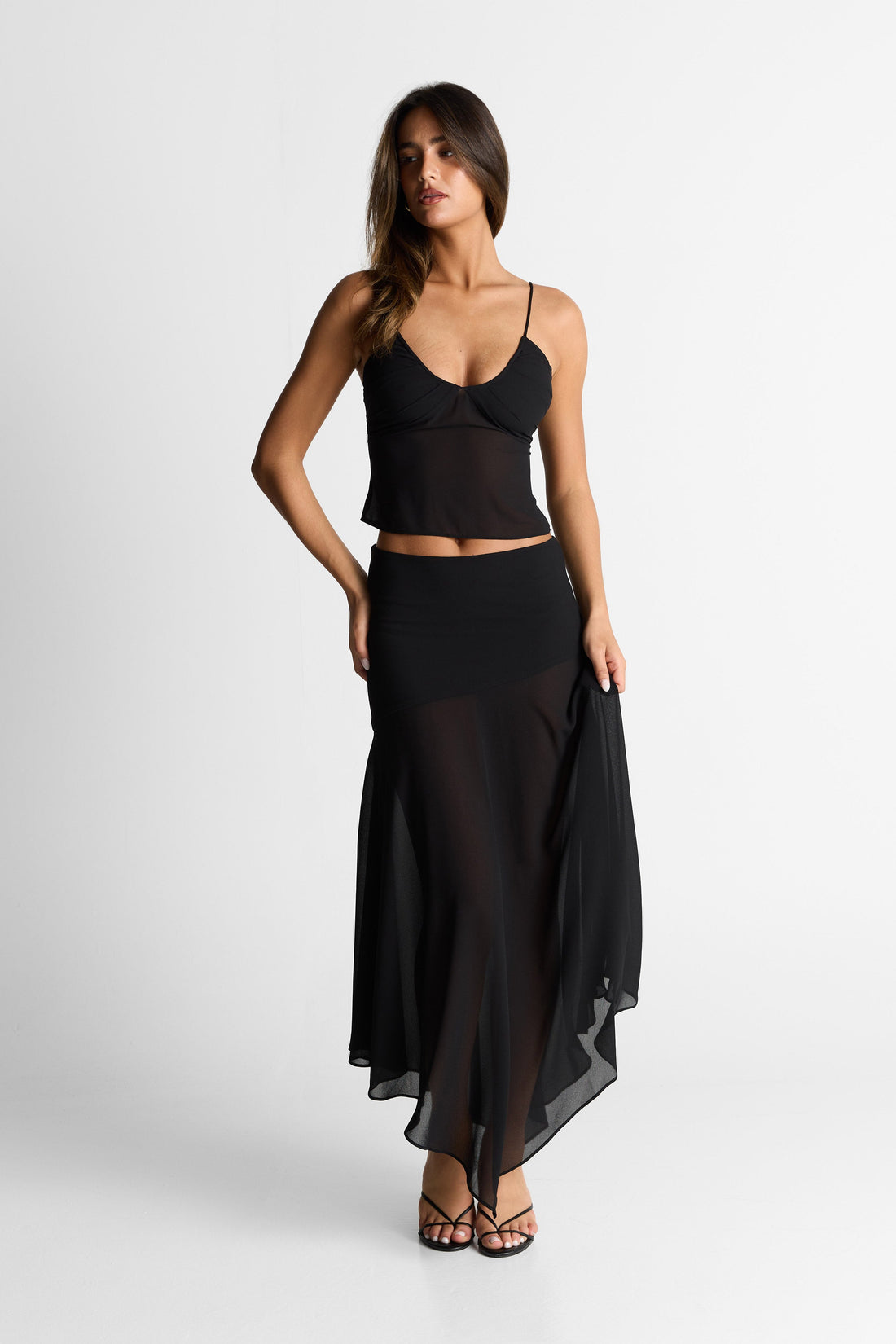 Raya Maxi Skirt Black