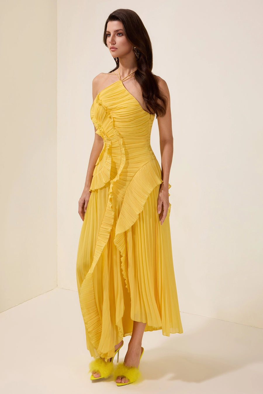 AOKA Halter Maxi Dress
