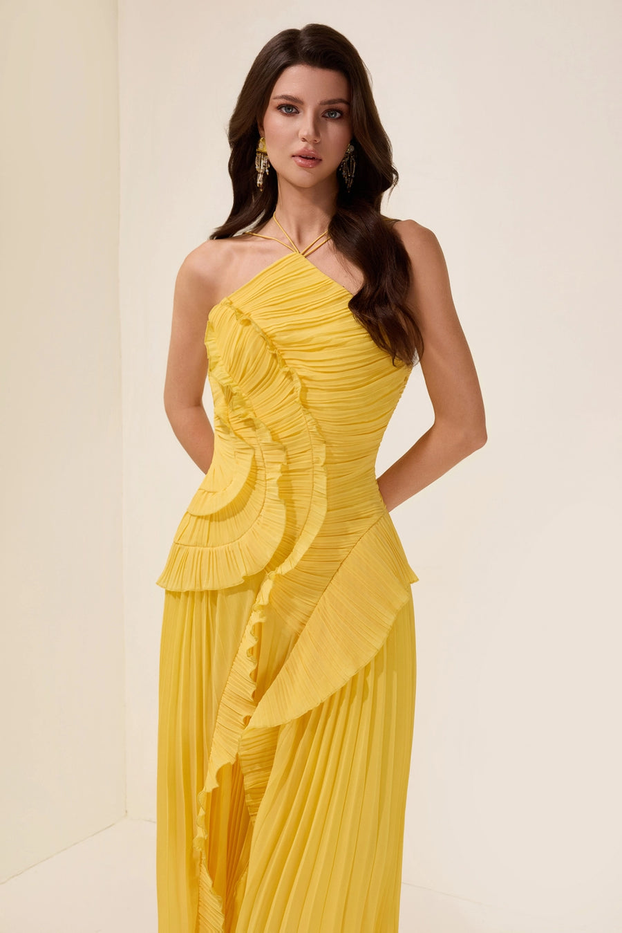 AOKA Halter Maxi Dress