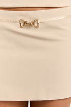 Zhara Mini Skirt Natural