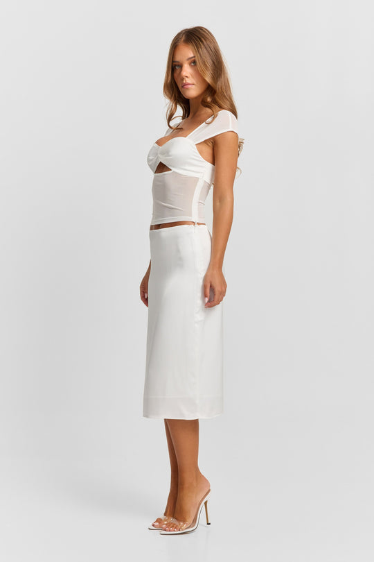 Anastasia Skirt White