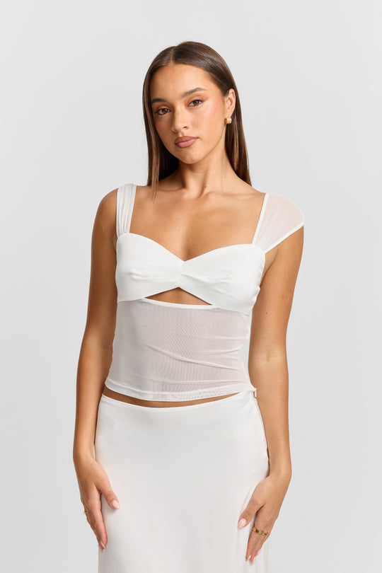 Anastasia Top White