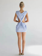 AUVA Backless Mini Dress