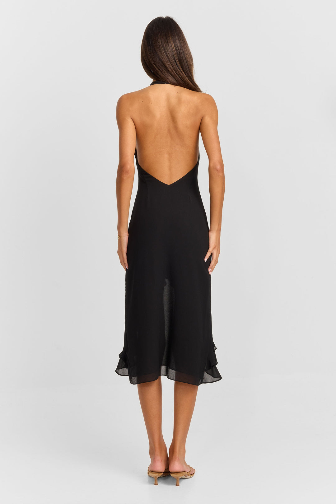 Cora Midi Dress Black