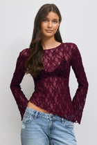 LACE See-Through Crop Top