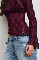 LACE See-Through Crop Top