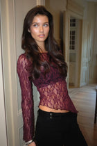 LACE See-Through Crop Top