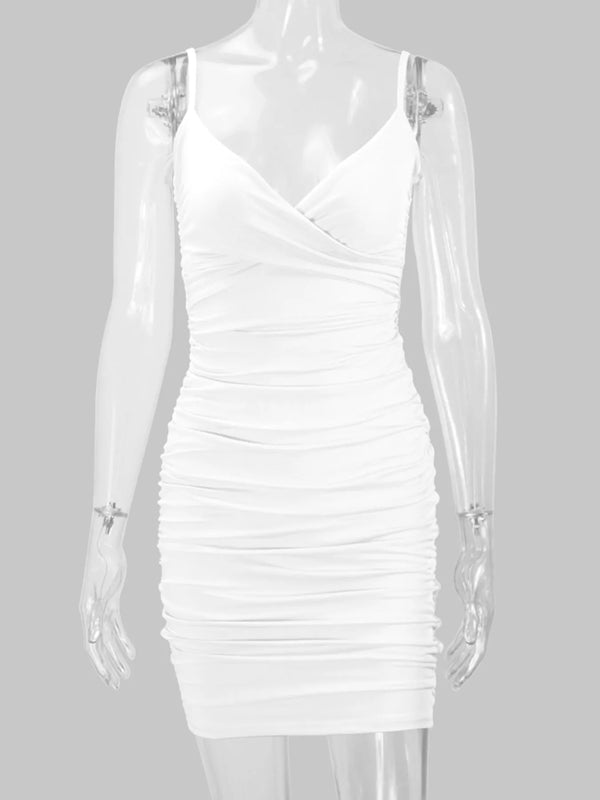 Ruched Bodycon Mini Dress