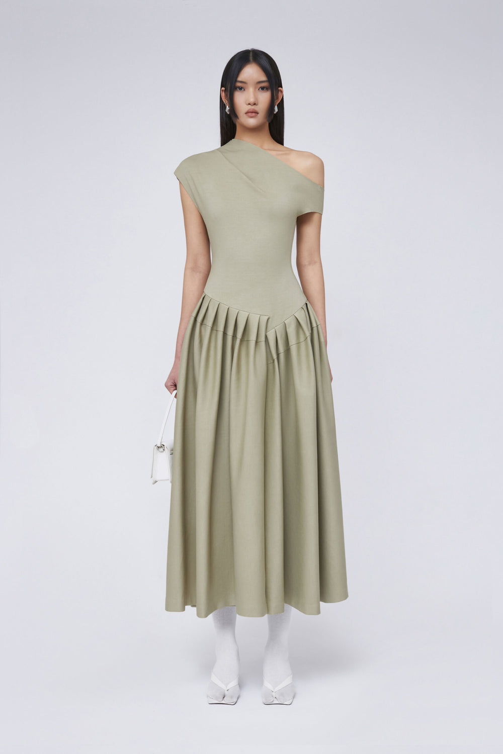 AMNA Pleated Dress