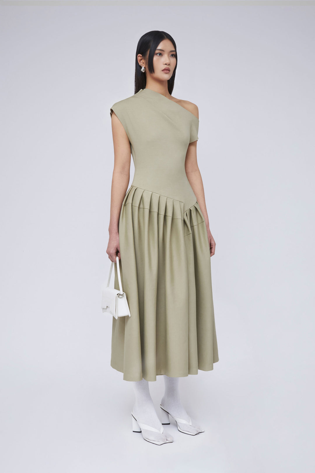 AMNA Pleated Dress