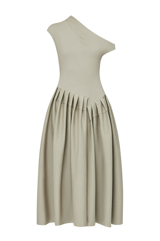 AMNA Pleated Dress