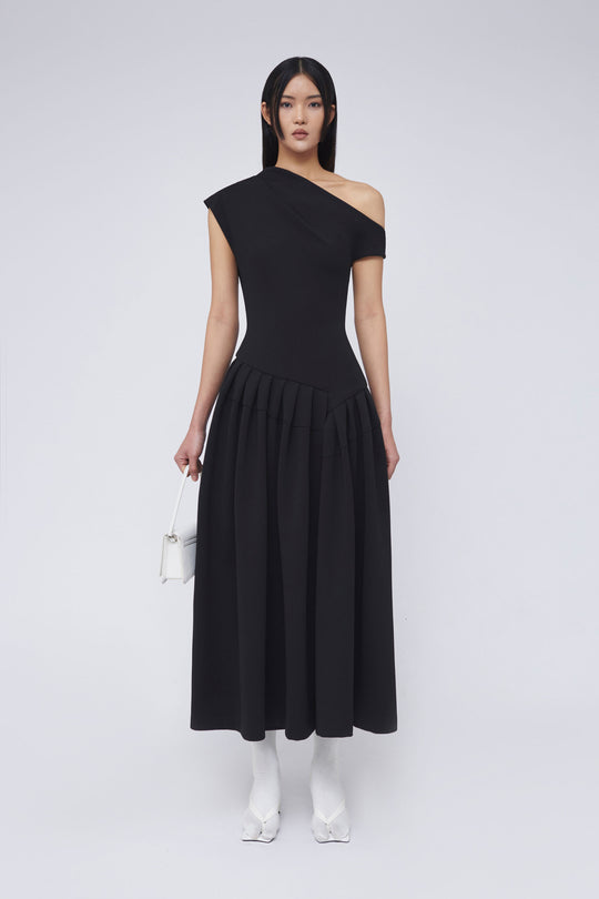 AMNA Pleated Dress
