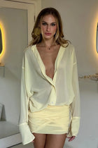 ATLA Ruched Mini Dress