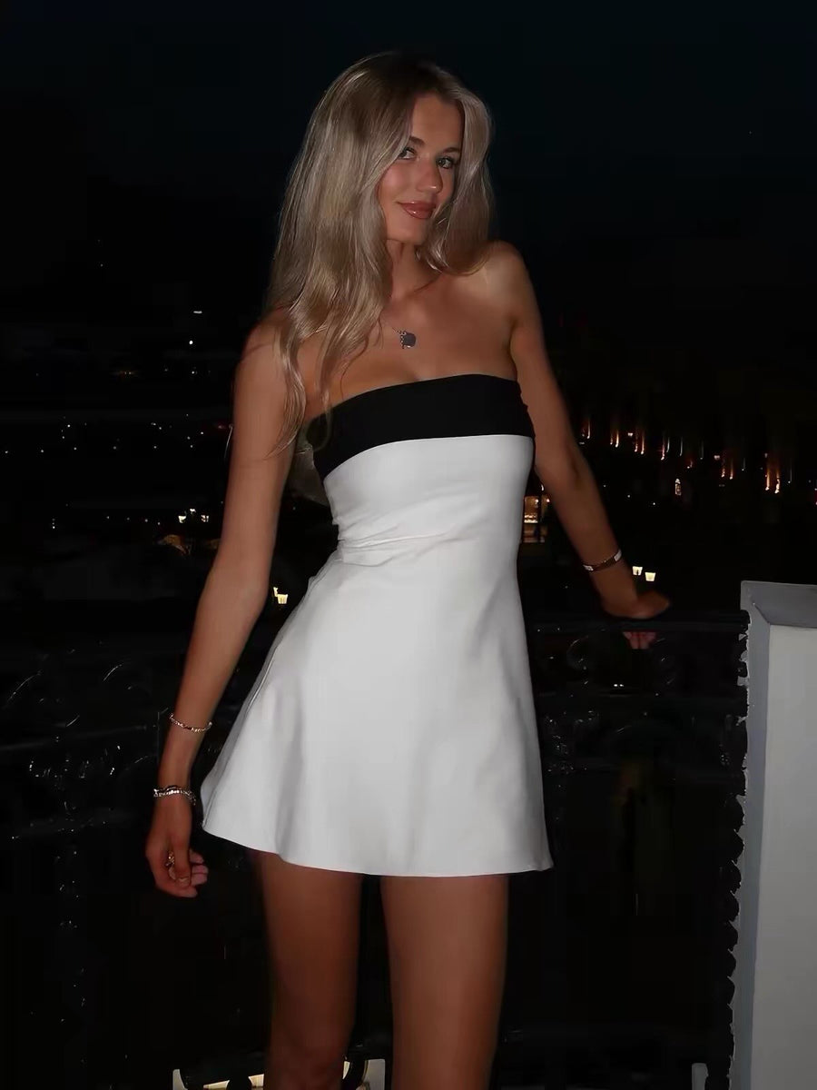 ASCA Strapless Mini Dress