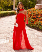 ALBA Strapless Mesh Maxi