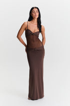 Amara Maxi Dress Brown