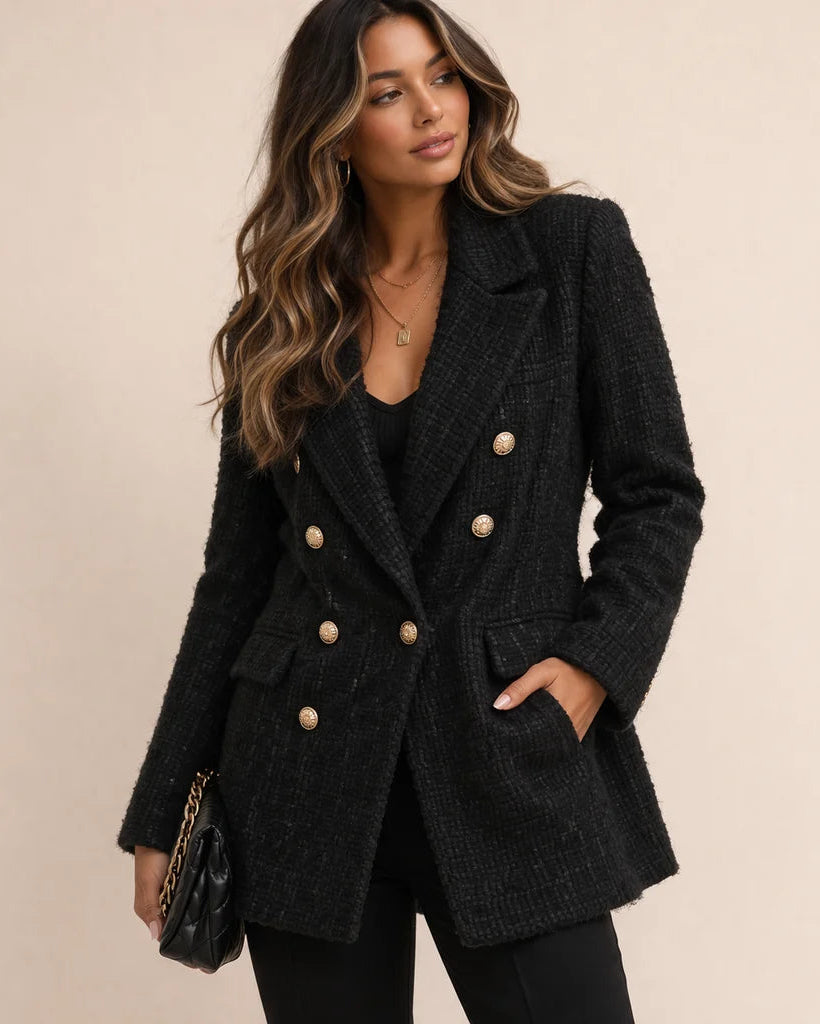REINA Houndstooth Blazer Coat