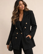 REINA Houndstooth Blazer Coat