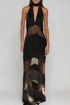 AMKA Lace Halter Dress
