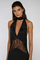 AMKA Lace Halter Dress