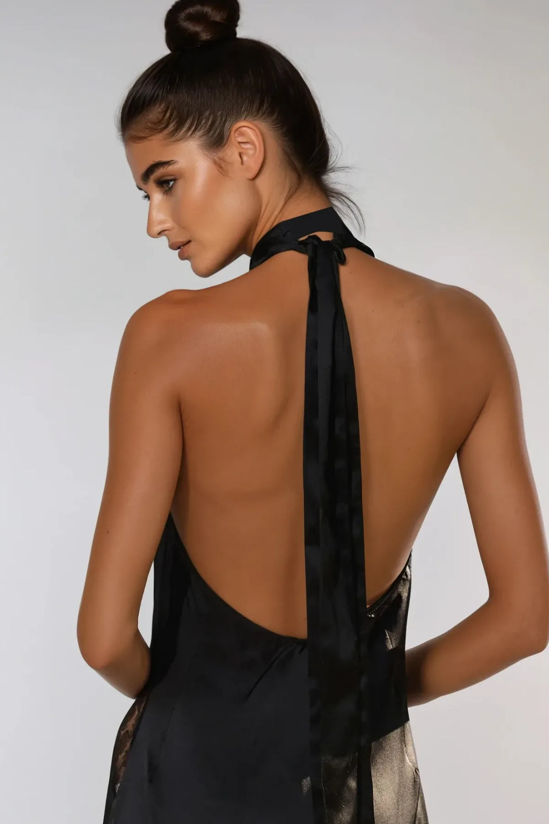 AMKA Lace Halter Dress