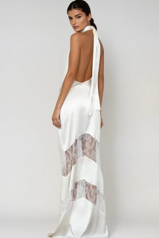 AMKA Lace Halter Dress