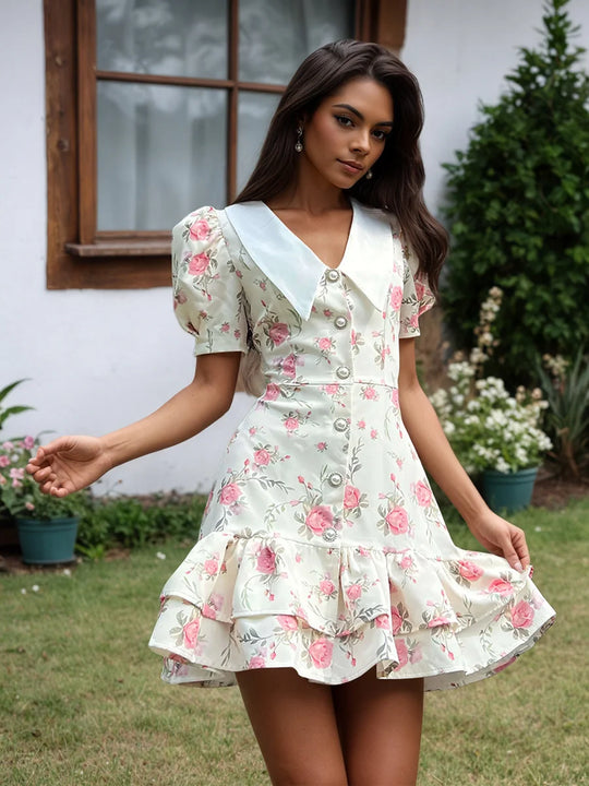 MIMI Pearl Button Puff Mini
