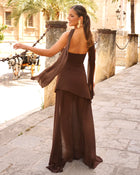 ALBA Strapless Mesh Maxi