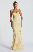 ASWA Off-Shoulder Maxi Dress