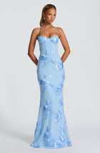 ASWA Off-Shoulder Maxi Dress