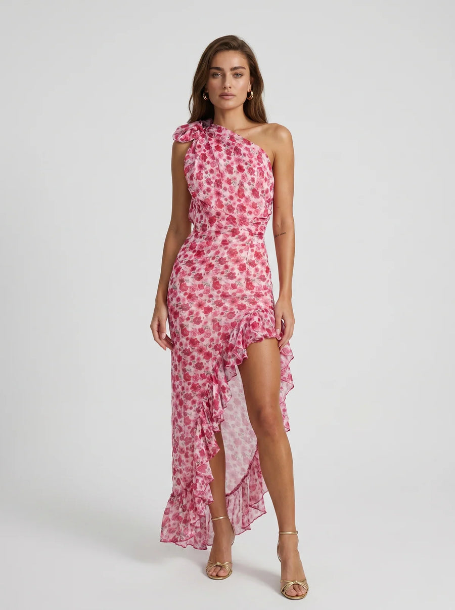 AUJA Floral Bodycon Midi Dress