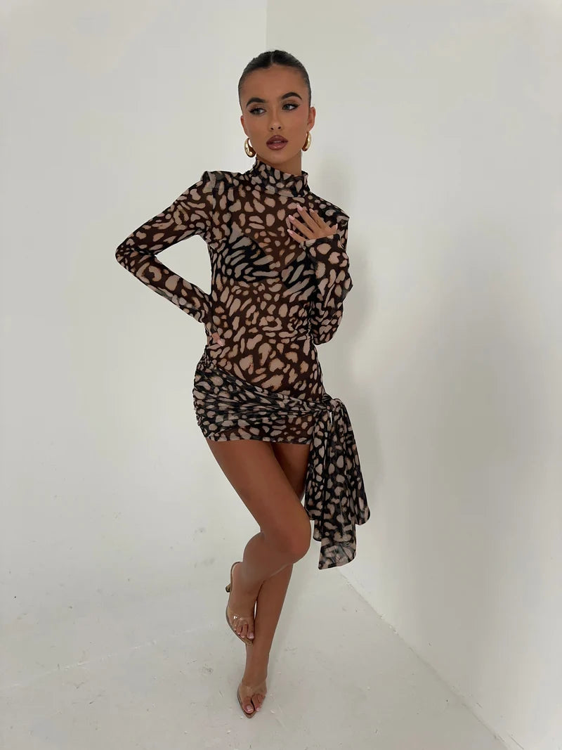 AIVA Leopard Mini Dress