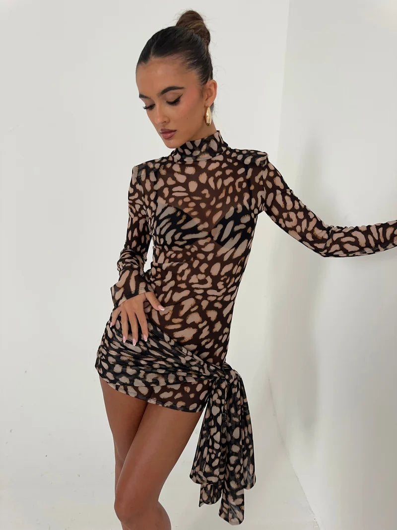 AIVA Leopard Mini Dress