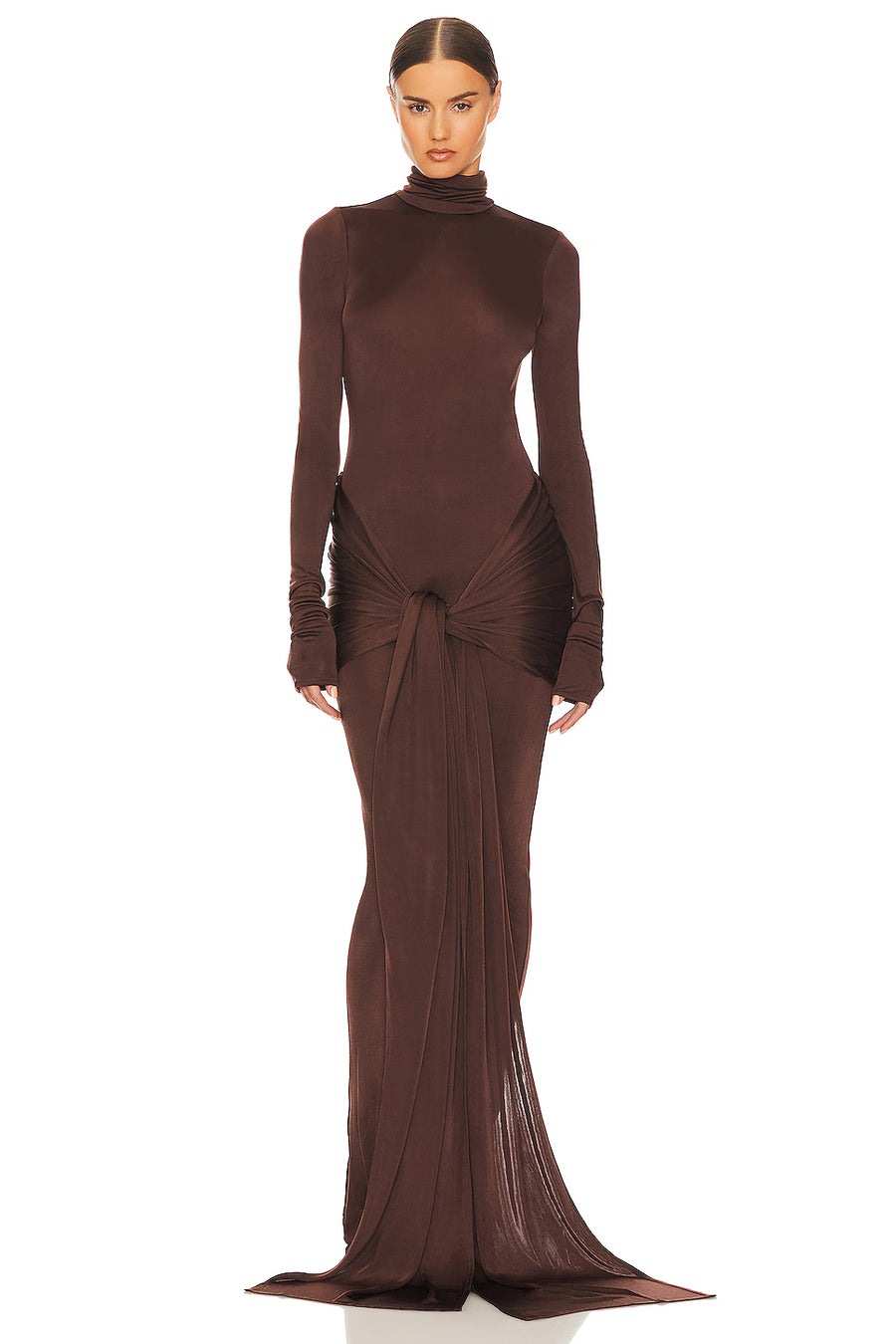 AKEA Lace Bodycon Maxi Dress