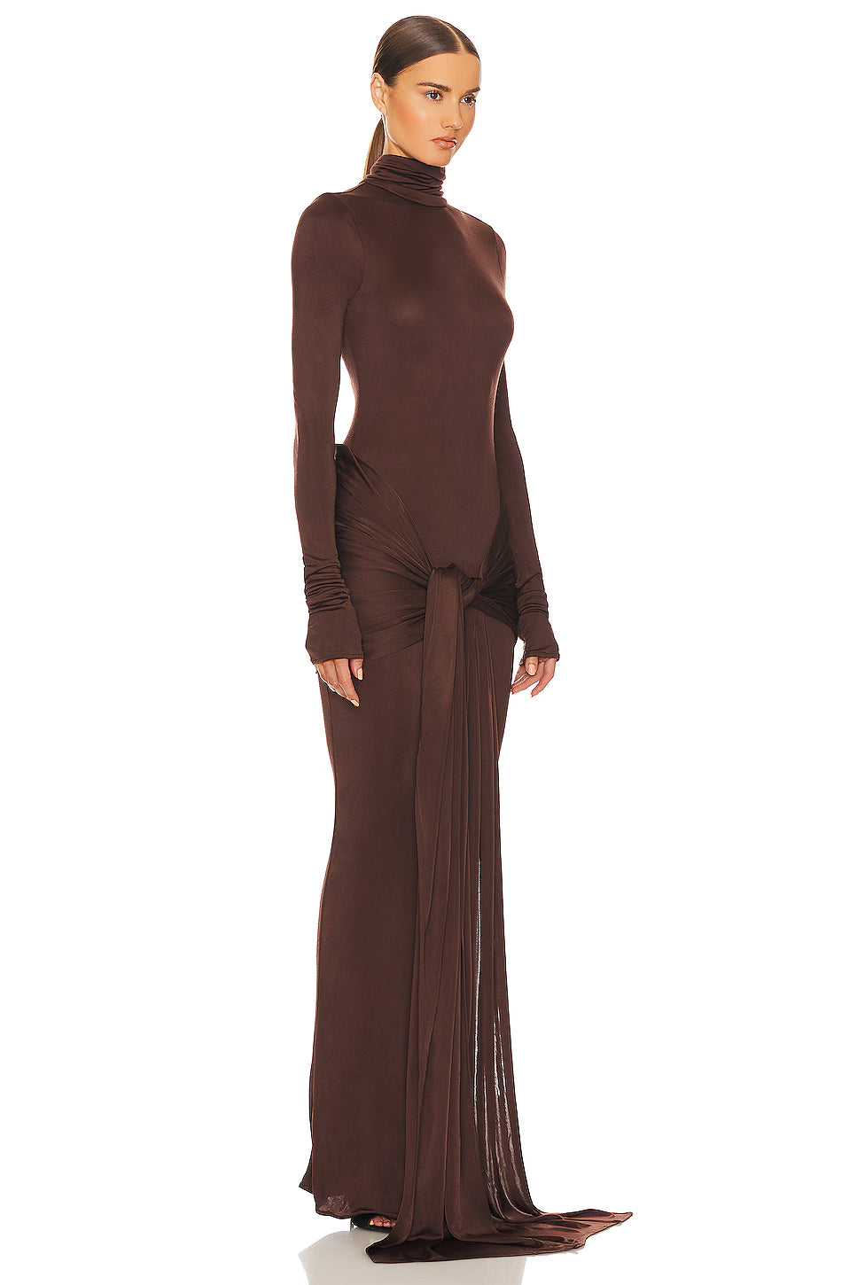 AKEA Lace Bodycon Maxi Dress